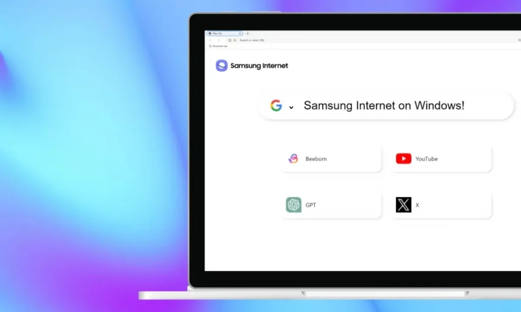 Samsung navegado de internet para windows