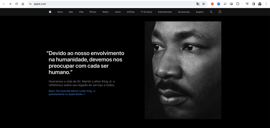 apple  Martin Luther King Jr